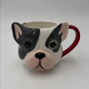 Lang Hand Painted D Boston Terrier French
Bulldog Dog Coffee Mug Rare